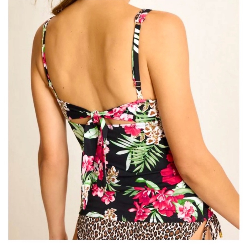Tommy Bahama Lily Cat Underwire Tankini Top, C Cup - Picture 3 of 12